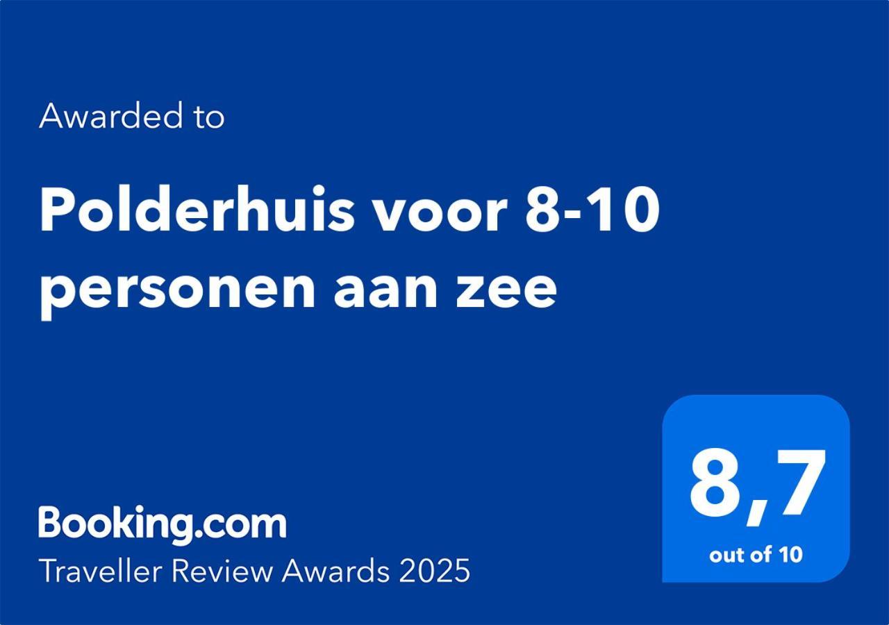 Polderhuis Voor 8-10 Personen Aan Zee 尼乌弗利特 外观 照片